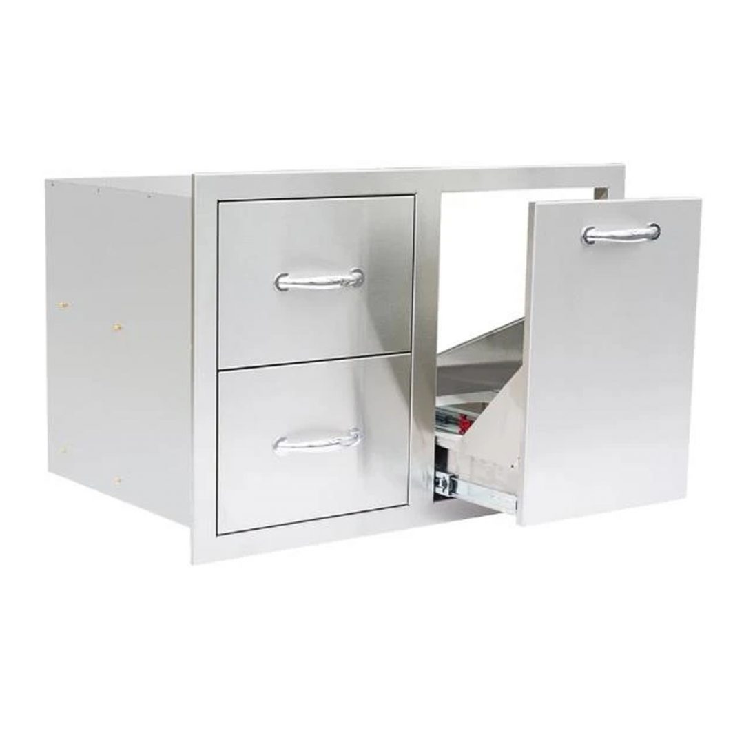 SUMMERSET 33" 2-Drawer & Vented LP Tank Pullout