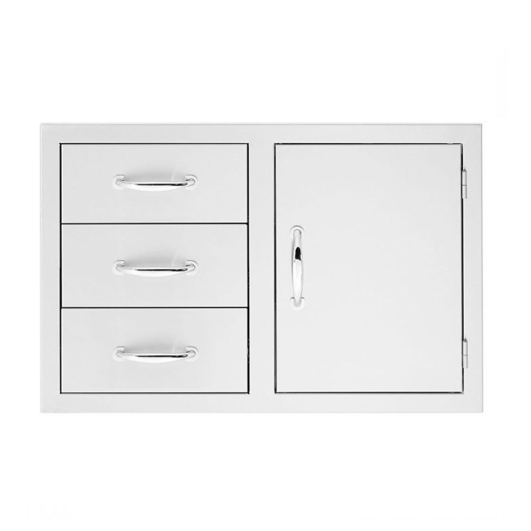 SUMMERSET 33" 3-Drawer & Access Door Combo